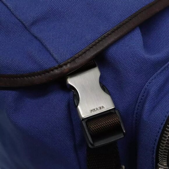 PRADA Backpack Canvas Blue Auth 88293 - Picture 11 of 16